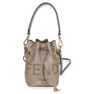 Fendi Tortora Vitello Cruise F is Fendi Mini Mon Tresor Bucket Bag
